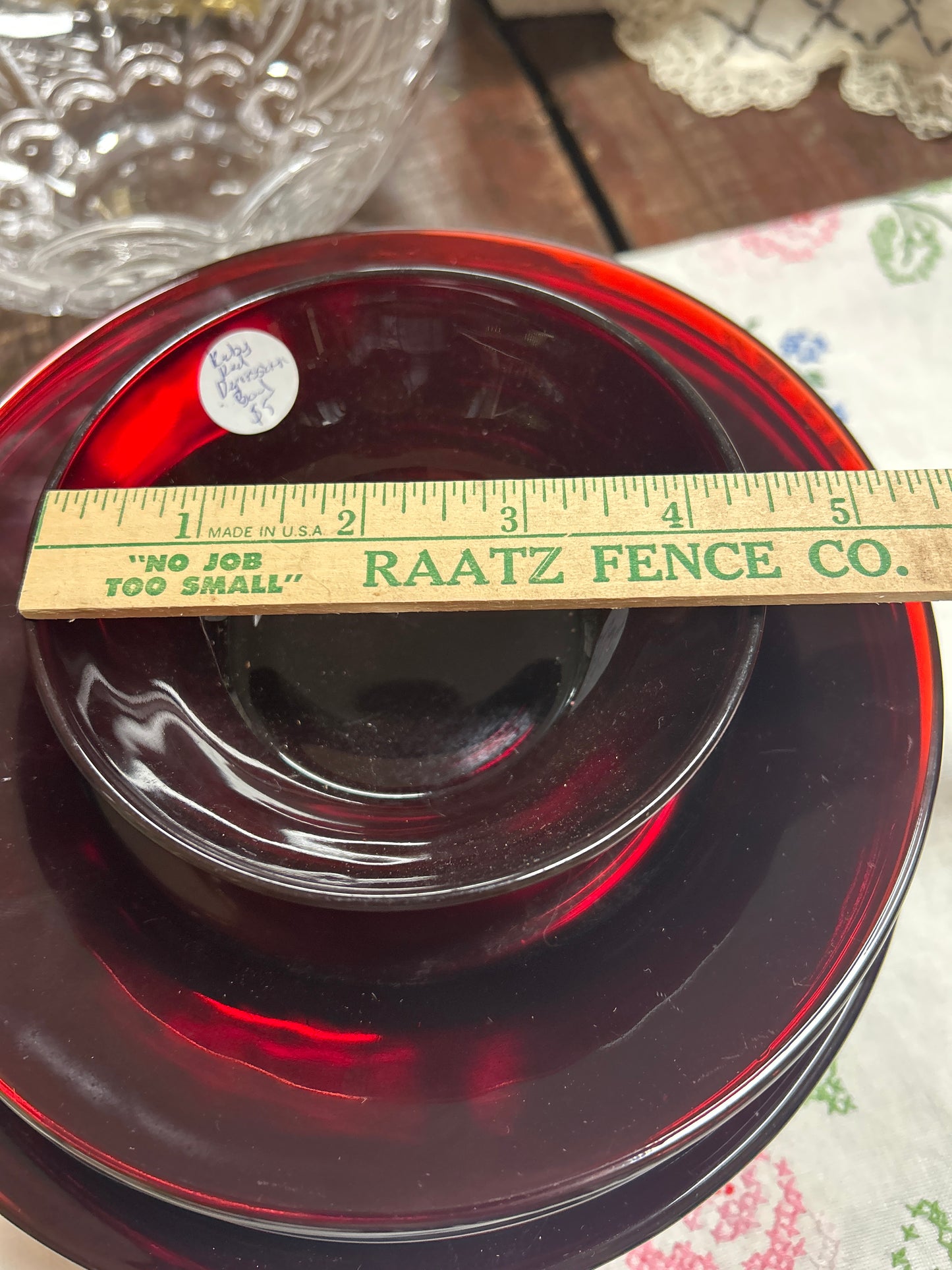 Ruby Red Small Bowl