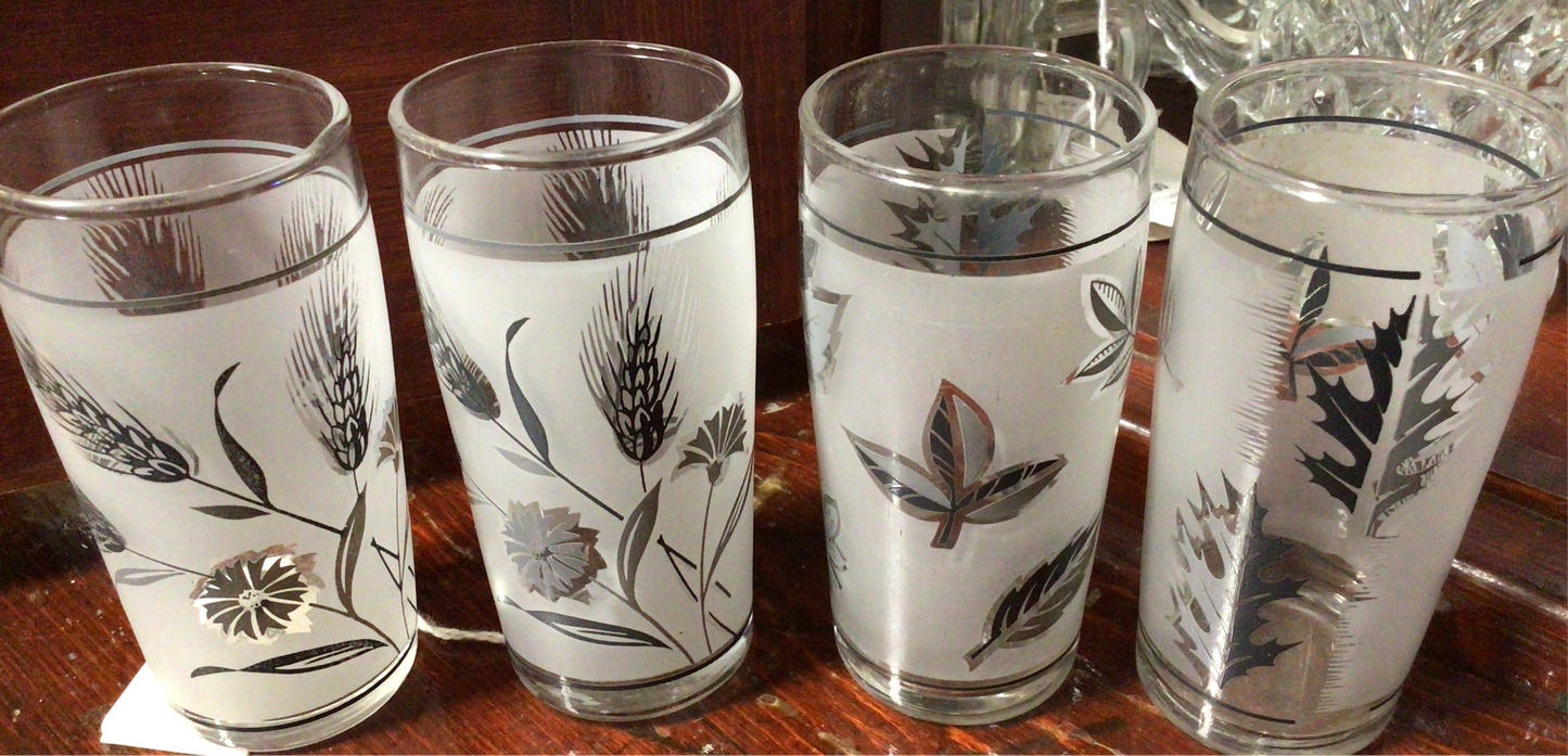 Vintage Juice Glasses Set of 4