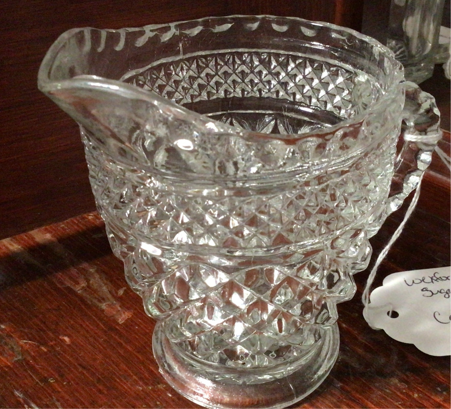 Wexford Sugar Bowl w/lid and Creamer