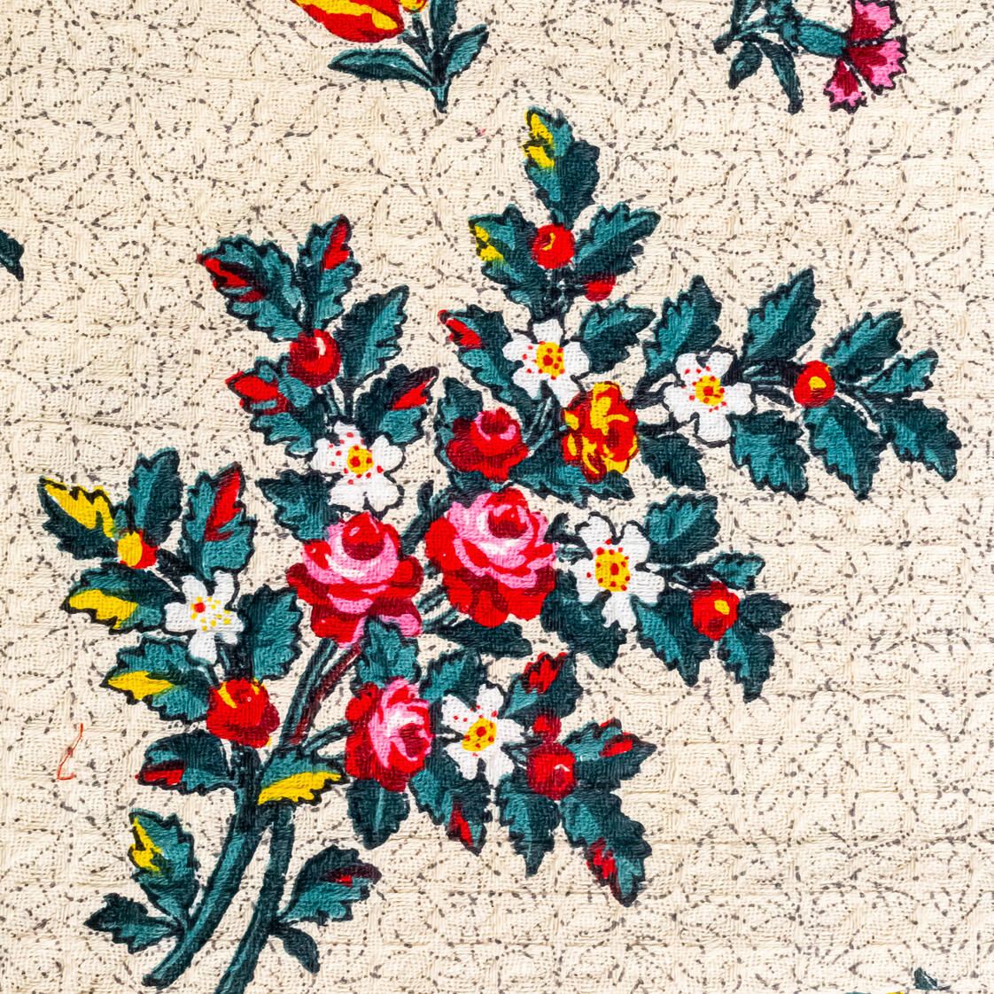 April Cornell-Belle Vue Teal Towel-Antique