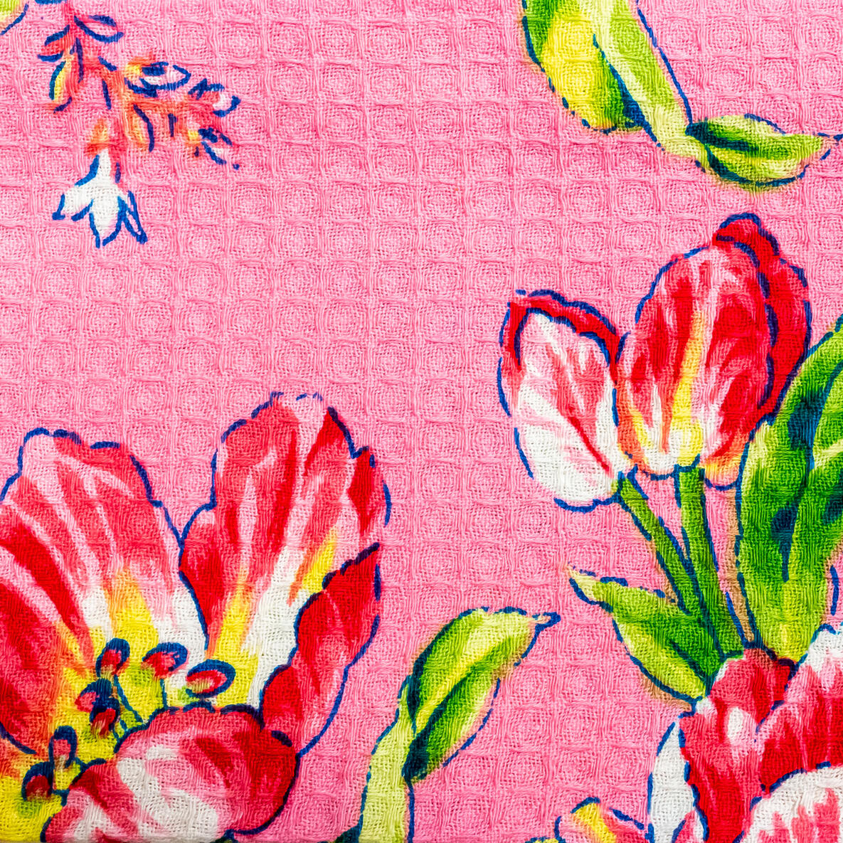 April Cornell Tea Towel - Tulip Dance Pink