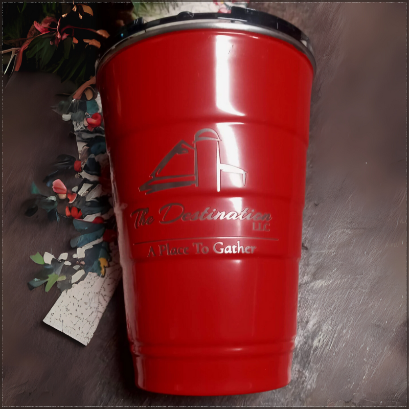 16oz The Destination Tumbler - Party Red