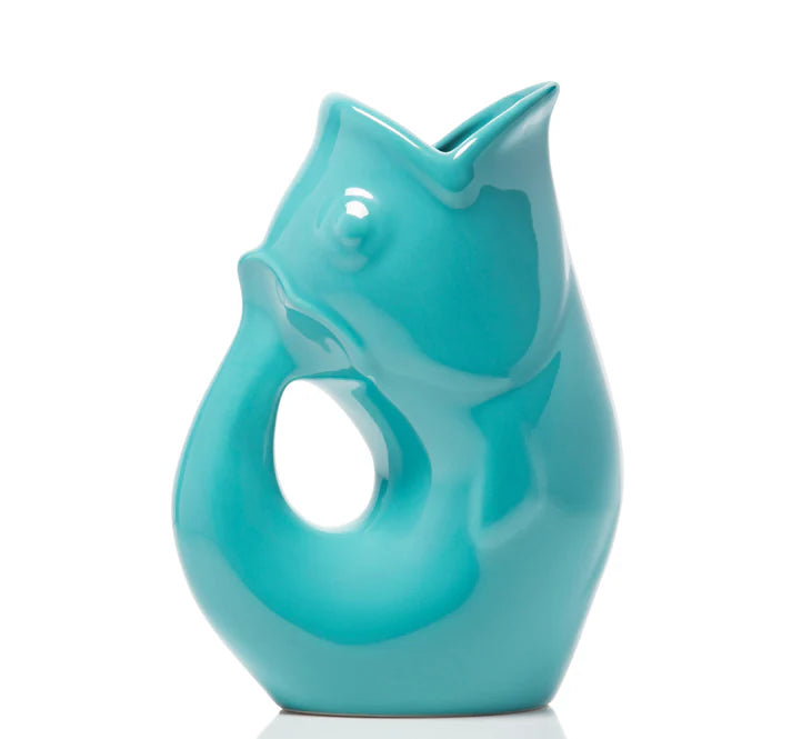 Gurgle Pot- Large Aqua