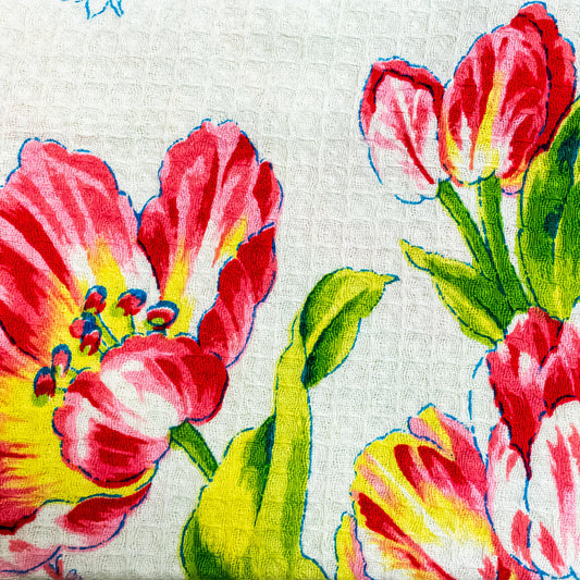 April Cornell Tea Towel - Tulip Dance Ecru