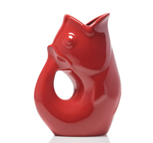 Gurgle Pot- Large Country Red