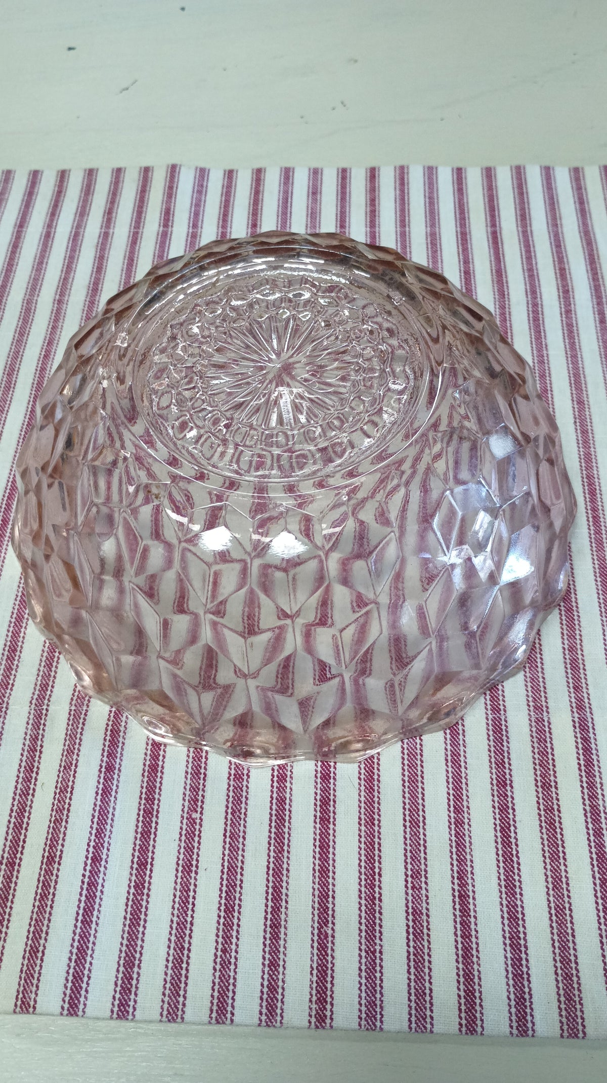 American Crystal Bowl-Fostoria-Pink