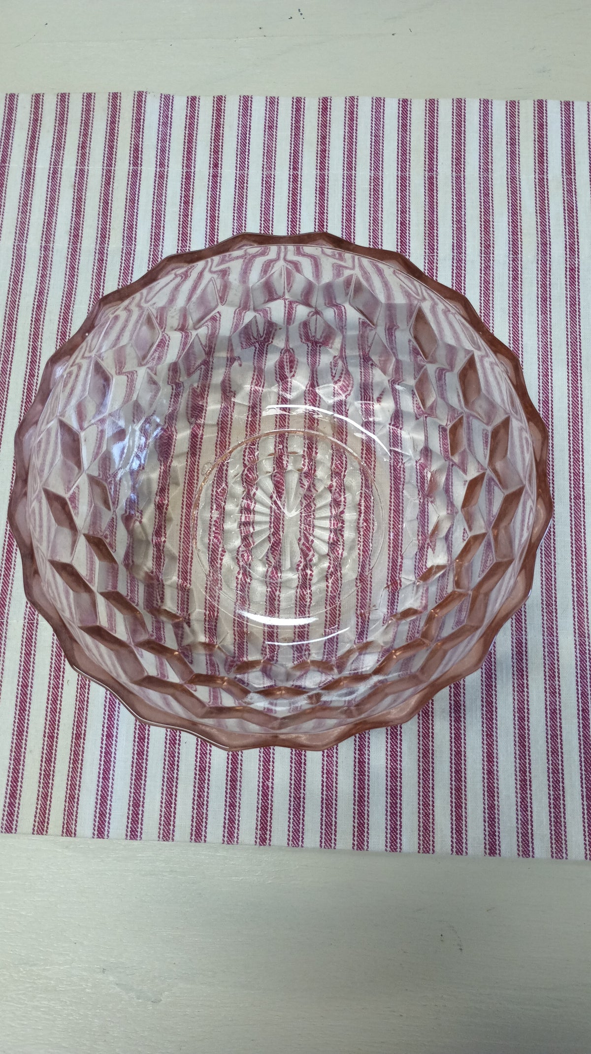 American Crystal Bowl-Fostoria-Pink