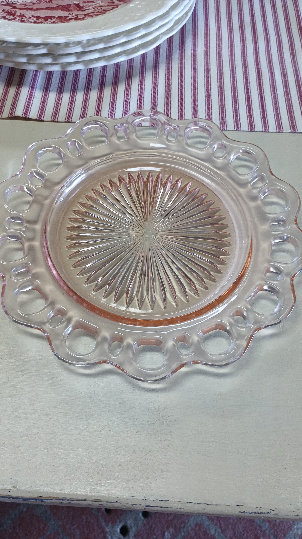 Old Colony Depression Glass LG Serving Bowl
