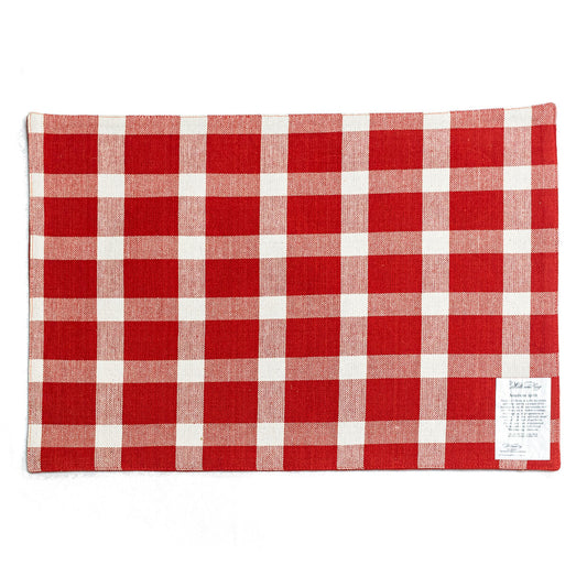 Williamsburg Collection/Tavern Check Placemat - Red